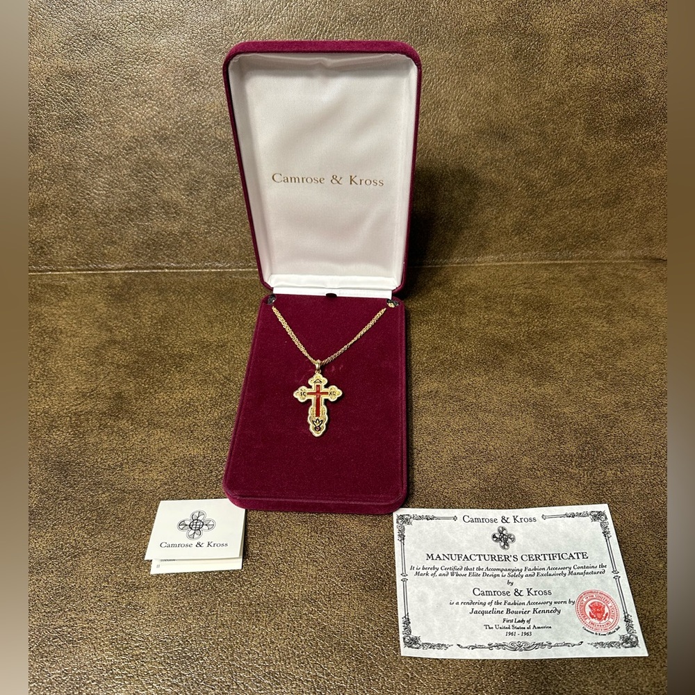 Camrose & Kross - Jackie Kennedy Russian Cross Necklace
